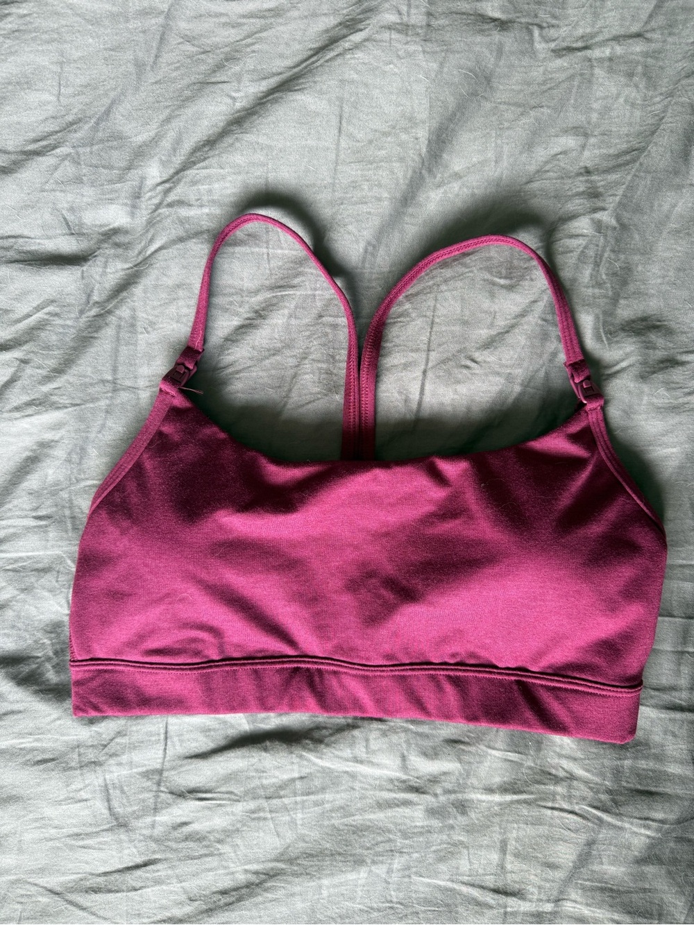 Old Navy Nursing Sports Bra in Magenta Pink